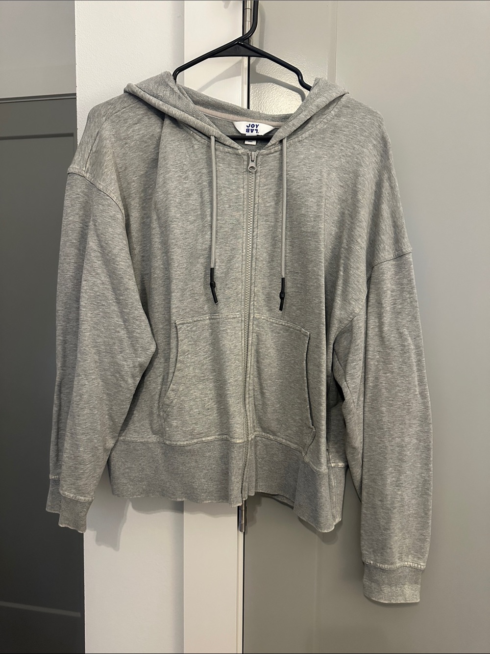 JoyLab Heather Gray Full-Zip Hoodie